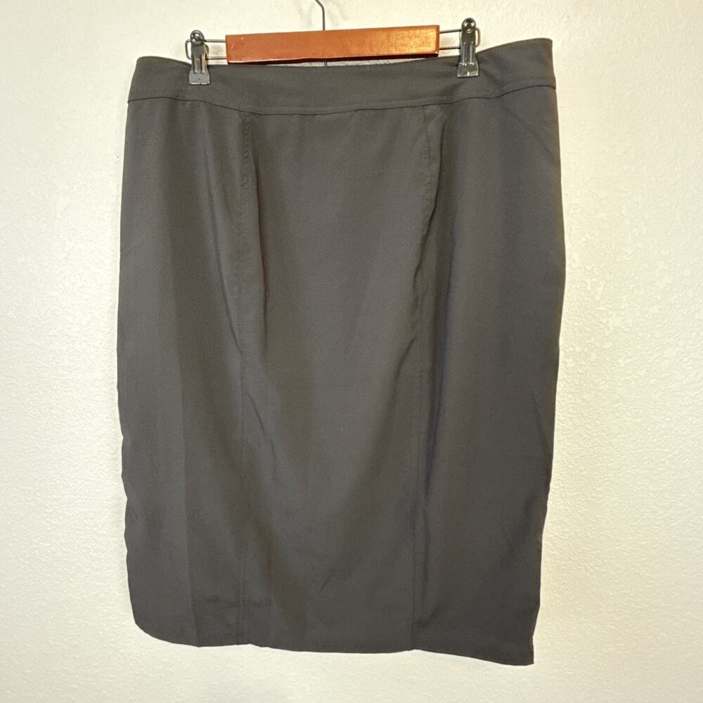RipSkirt Length 3 Wrap Skirt Solid Black Size XL 16-18 Pockets Classic Minimal - Picture 7 of 8